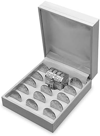 Genérico posrebreni vjenčani novčići s ukrasnom Vitrinom, kutijom s blagom, klasičnim suvenirima ceremonije Arras,