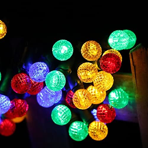 Ohwewant 50 tačaka G14 LED na otvorenom Božićne svjetla, višebojna solarna božićna svjetla vanjska