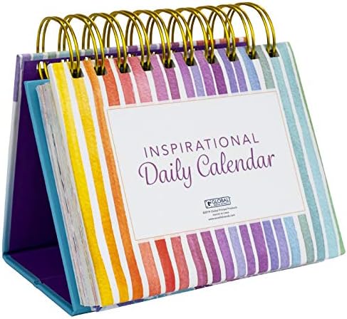 Motivacijski & amp; Inspirational Perpetual Daily Flip kalendar Samostojeći štafelaj