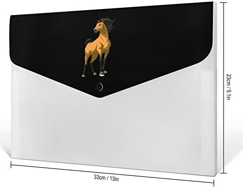 Žuti konj širi fasciklu datoteka 6 džepova harmonika Organizator datoteka slatke fascikle za dokumente