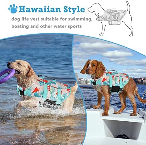 Prsluci za spašavanje pasa u havajskom sportskom stilu - prsluk za spašavanje pasa sa ručkom za spašavanje
