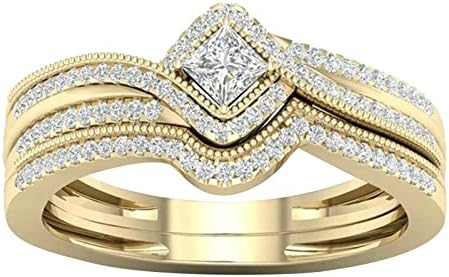 2023 Novi ženski prsten za djevojku Micro cirkon nakit umetnuli pokloni prstenaste pokloni prsteni
