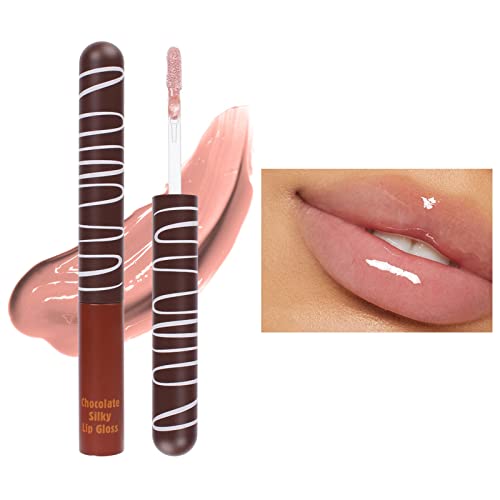 Xiahium Lip Base Chocolate Lip Glaze hidratantna hidratantna trajna hidratacija ne ljepljiva gola vodena svjetlost