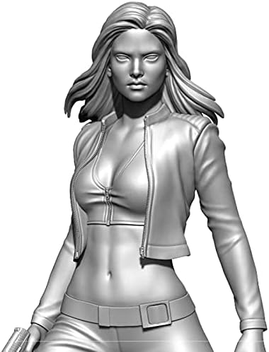 Goodmoel 1/24 Fantasy ženski Agent Soldier Resin model Kit / Nesastavljeni i bezbojni komplet