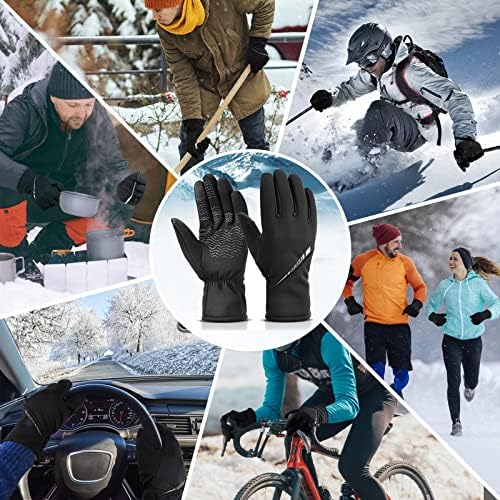 Zimske rukavice Ozero za muškarce - Touchscreen Vodootporna protukliznuta termalna rukavica topli pokloni za vožnju biciklističkim snopom skijanjem