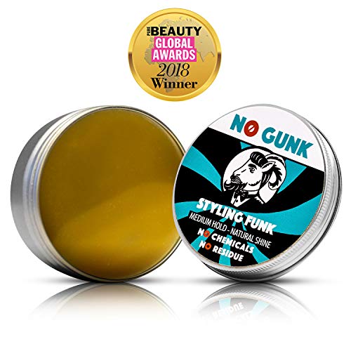 Nema Gunk prirodni stiling vosak / pomadite za kosu i bradu - srednje zadržavanje - prirodni i organski sastojci - Styling Funk - pobjednik, najbolji muški proizvod za kosu 2018, čiste ljepota globalne nagrade
