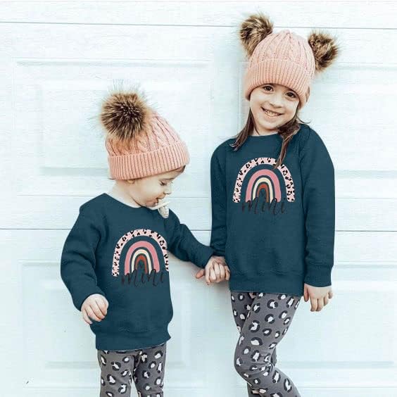 Dječji devojčice Duks mamas devojka Rainbow Košulje Ležerne prilike dugih rukava Top Jesen Zimska odjeća za