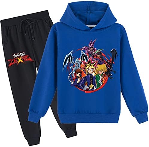 Umocan Kid anime hoodie i jogging hlače set-yu-gi-oh grafički dugi rukav duks dukserice s kapuljačom