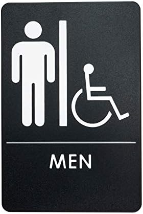 Muške znakove za snimke za hendikep, ada-kompatibilna za vrata za kupaonicu za urede, preduzeća i restorane