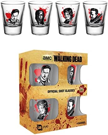 The Walking Dead Characters shot Glasses-Set od 4 komada