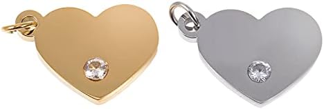 2pcs Izvrsna ukras srca u obliku srca Privjesci za ključeve Privjesci za privjeske DIY PrivjesakShome