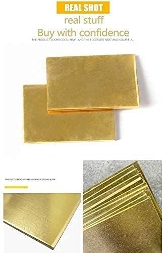 Mesing ploča mesing Lim debeo razne specifikacije veličina 4x4 inča za obradu metala zanat DIY mesing ploča metalna bakrena ploča