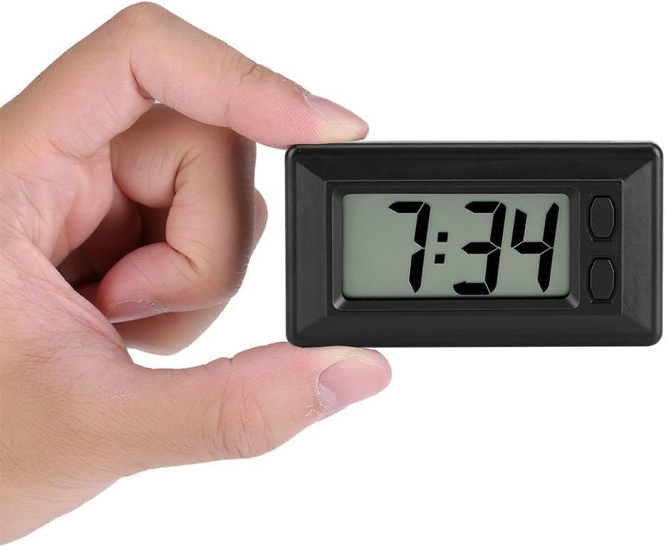 Gloglow ultra tanak digitalni sat, samoljepljivi LCD digitalni elektronski sat s kalendarskim zaslonom za automatsko nadzorne ploče za automatsko uređenje stola noć