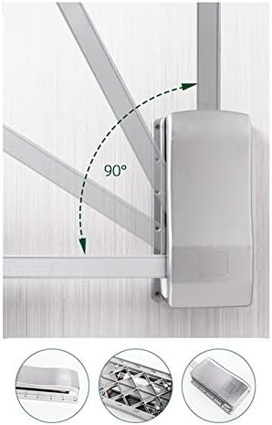 Padajući garderobni klizač, podesivi vješalica meko resetiranje, ušteda prostora, podesiv 890-1210 mm