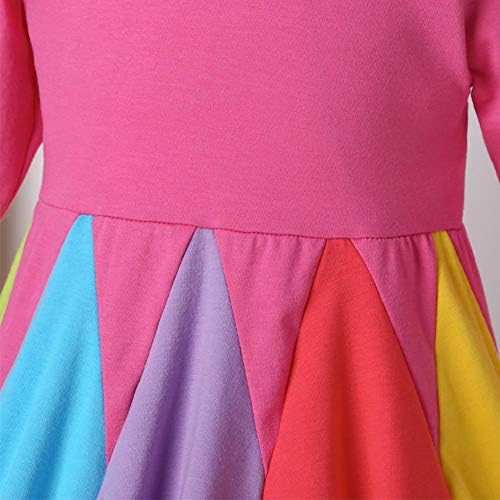 Toddler Baby Girls Rainbow ruffle remen Tutu haljina casual pamučna twirly skaterss djeca princeze rođendana odjeća