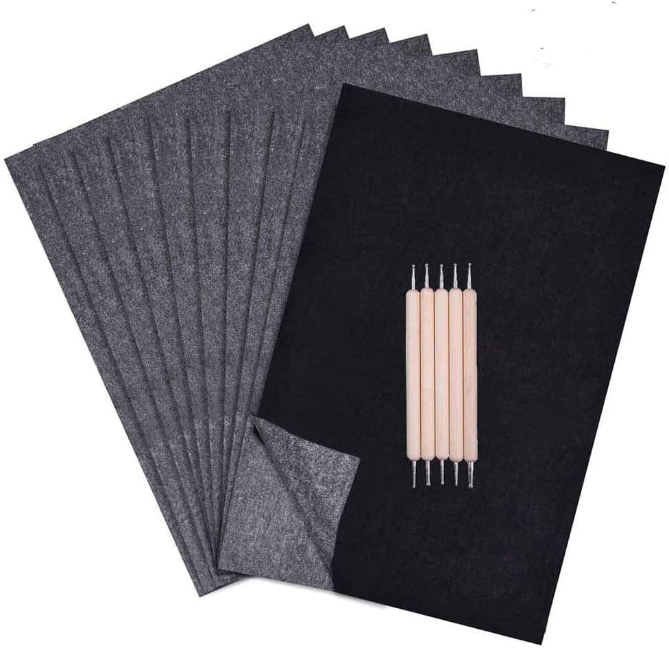 Sainwora Carbon papir set uključuje 150 listova crni karbon za kopiranje papira i traganja papira, 5