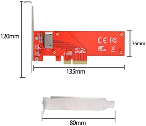 Xiwai PCI-E4.0 4x adapter za domaćin za NVME Ruler 1U GEN-Z EDSFF Short SSD E1.S nosač adaptera