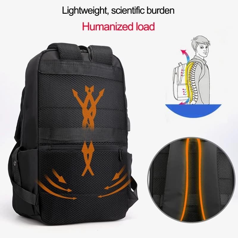 Zhuhw Oxford USB punjenje Laptop Muškarci Ruksak Vodootporni ruksak za putovanja za muškarce