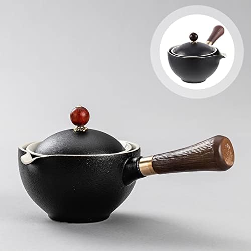 HEMOTON turski set čaja 2pcs kineski keramički čajnik sa bočnom ručicom kungfu čaj za čaj 360 Rotacija čaj