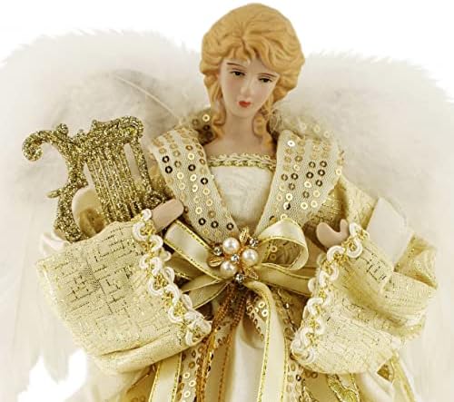14 inčni stalni sekfin sash zlatni harf anđeo božićno stablo ili stol top 514122