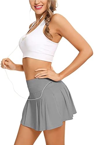Eishopeer ženske teniske suknje visokog struka Atletska suknja sa džepovima kratke hlače Ležerne