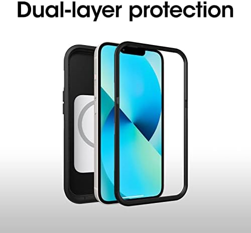 OtterBox iPhone 13. Holster je dostupan na zahtjev i nije uključen, vidi pakiranje za detalje. Defender serija XT futrola - crna, bez ekrana, hrapavi, ubod u Magsafe, privitak remen