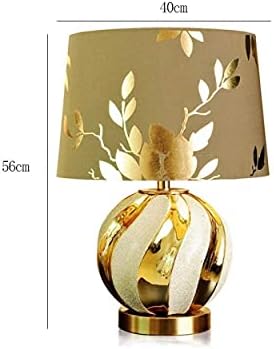 - Stolna lampa Dekorativna europska kreativna zlatna keramička toplo soba STUDIJ Dnevni boravak / a
