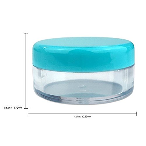 50 Empty 5 grama akril čiste okrugle tegle - BPA besplatni kontejneri za kozmetičku, losionu, kremu,