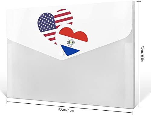 Fascikla datoteka u boji boje zastave Paragvaja sa 6 džepova Organizator držač harmonike dokument