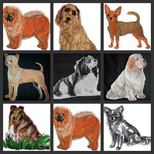 Nevjerojatni poprilični portreti za pse [Clumber španijel] vezeno željezo na / sew flaster [4,5 x 4] izrađen u SAD-u]