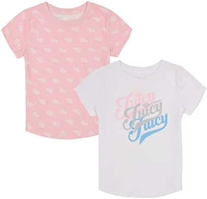 Juicy Couture Grafičke Majice Sa 2 Pakovanja Kratkih Rukava Za Djevojčice
