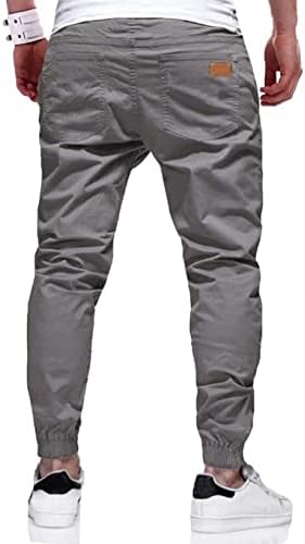 Jmierr muns casual joggers pantalone - pamučne crteže Chino teretni hlače Pješačenje na otvorenom Twill Track Jogging Duksevi hlače