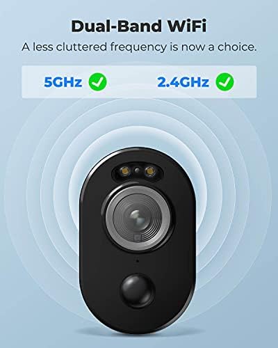 Reolink sigurnosna kamera bežična Vanjska, 2k 4MP noćni vid sa reflektorom, 2.4/5Ghz Dvopojasni WiFi, nije