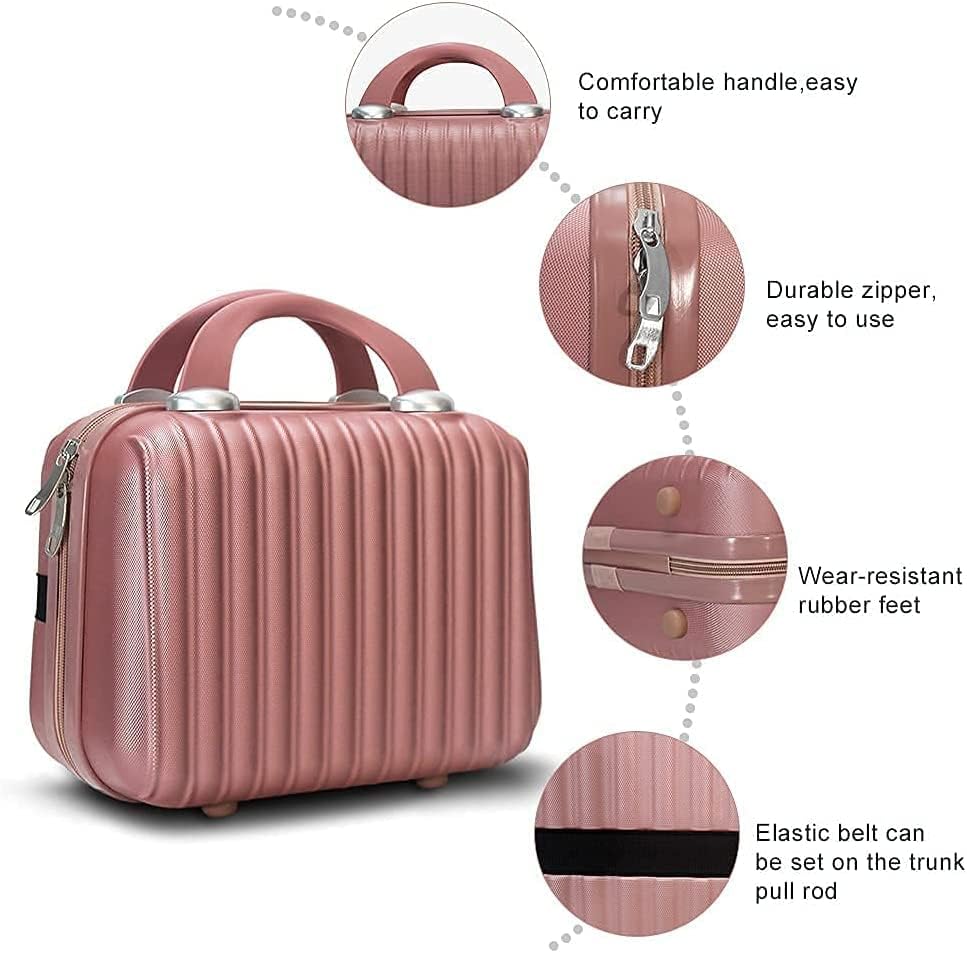 Putna torbica za šminkanje Hard Shell kozmetička torba mala prenosiva torba za šminkanje ručni prtljag sa elastičnom