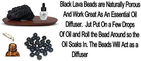 Skrivene šupljine perle zbrkane esencijalne ulje difuzor crna lava modna ženska vrpca, jaka 34 zadržat će značku i ključeve. Koristite za aromaterapiju.