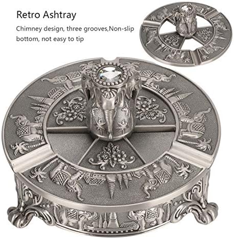 HNGM nehrđajući čelik ljubičasta brončana / antikviteti-pewter retro elefant pepeljara europski