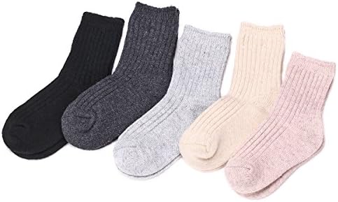 Dečaci Debele Vunene Čarape Za Decu Zimske Bešavne Tople Čarape 5 Pakovanje