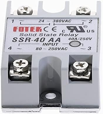 SSR jednofazni relej čvrstog stanja SSR-40AA 40A AC kontrola AC Relais 80-250VAC do 24-380VAC SSR 40AA relej