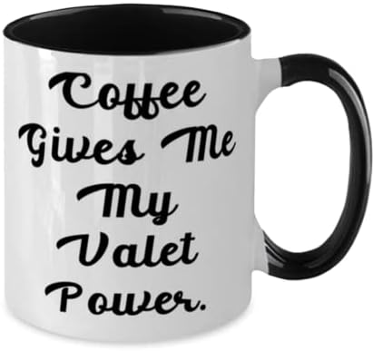 Valet za prijatelje, kafa mi daje moju valetnu energiju, korisnu furtu dva tona 11oz krigla, šalica od prijatelja