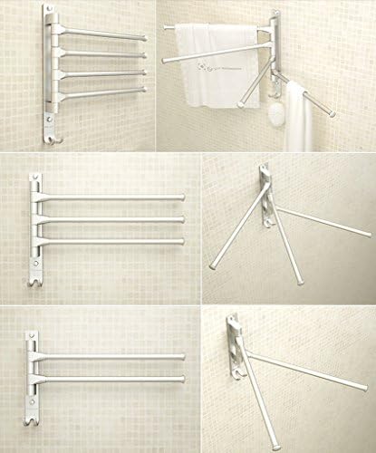 Omoons Space Aluminium Rotate ručnik stalak za kupatilo ručnik za ručnik viseći štap za kupatilo ručnike Rabljeni ručnik bar / c