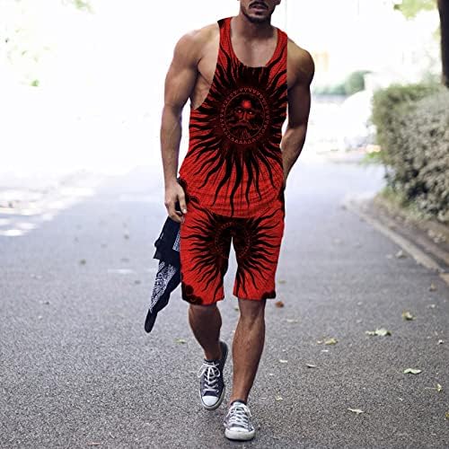 2023 NOVO Plus Vest za muškarce za slobodno vrijeme Trčanje 3D rukava Kratki fitnes Sportski odijelo Muška
