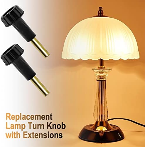 ECUDIS pakovanje od 6 dugmadi za uključivanje / isključivanje zamjenske lampe za okretanje sa ekstenzijama