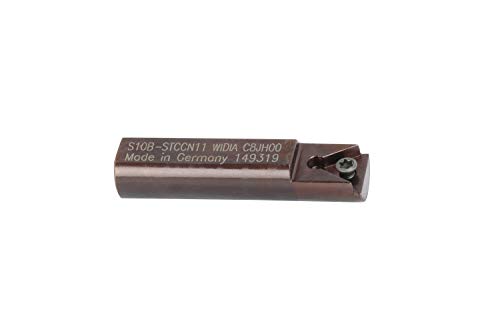 Widia S10BSTCCN11 LR serija 90 ° Minijaturni držač alata, čelik, 10 mm promjer osovine, 2 mm Maksimalna
