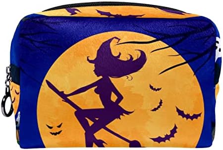 Viseća toaletska torba, prijenosni organizator šminke, kozmetički držač za set četkica, Halloween Witch noć Jack-O-fenjer