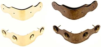 Kućni namještaj Harbeor Hinge 4pcs 55mm Antikni brončani ukrasni okvir Nakit Drvena kutija za nogu za noge Zaštitni
