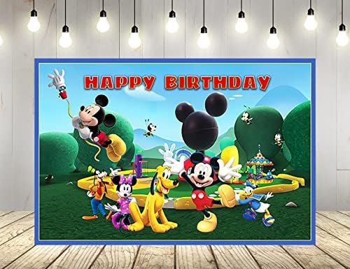 Mickey Mouse Clubhouse pozadina za potrepštine za rođendanske zabave Mickey Mouse Clubhouse Baby Shower