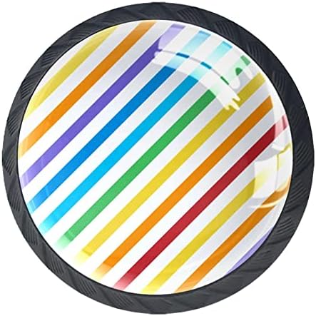 Kraido šarene ladice uzorka boja 4 komada okrugla gumb ormara sa vijcima pogodnim za kućni