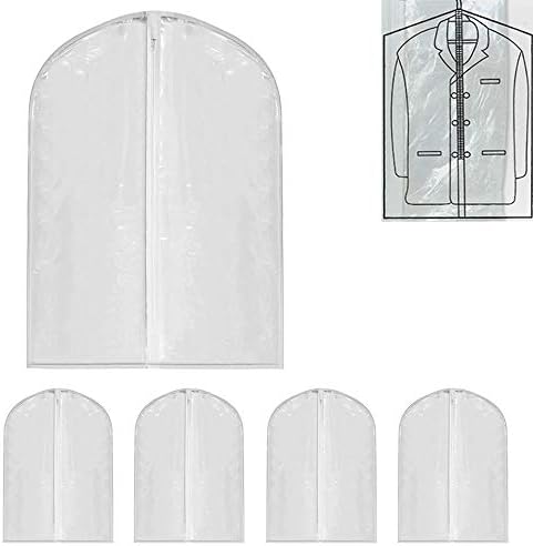 5 Lot 40 Torba Za Odjeću Odijelo Dress Storage Putna Odjeća Coat Carrier Cover Clear