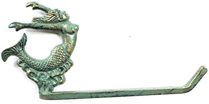 Ručno izrađeni nautički dekor Antikni morsko brončano liveno gvožđe ukrasne lučenje sirena WC papira