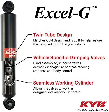 KYB 344290 Excel-g Gas Shock, Crna, Srebrna